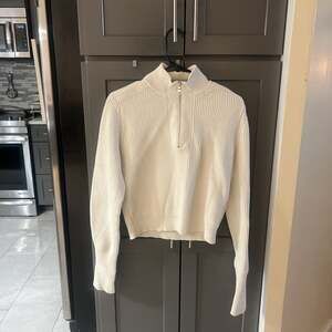 Club Monaco Ribbed Quarter-Zip Sweater